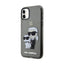Karl Lagerfeld IML Glitter Karl & Choupette – iPhone 11 dėklas (juodas)