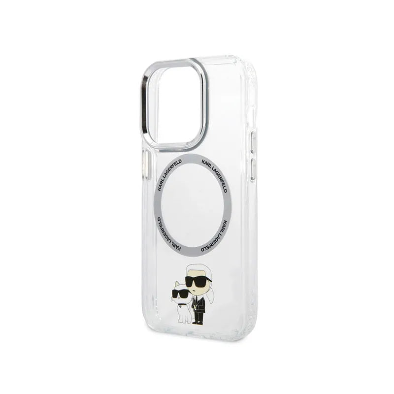 Karl Lagerfeld IML NFT Karl & Choupette MagSafe – Dėklas skirtas iPhone 13 Pro (Permatomas)