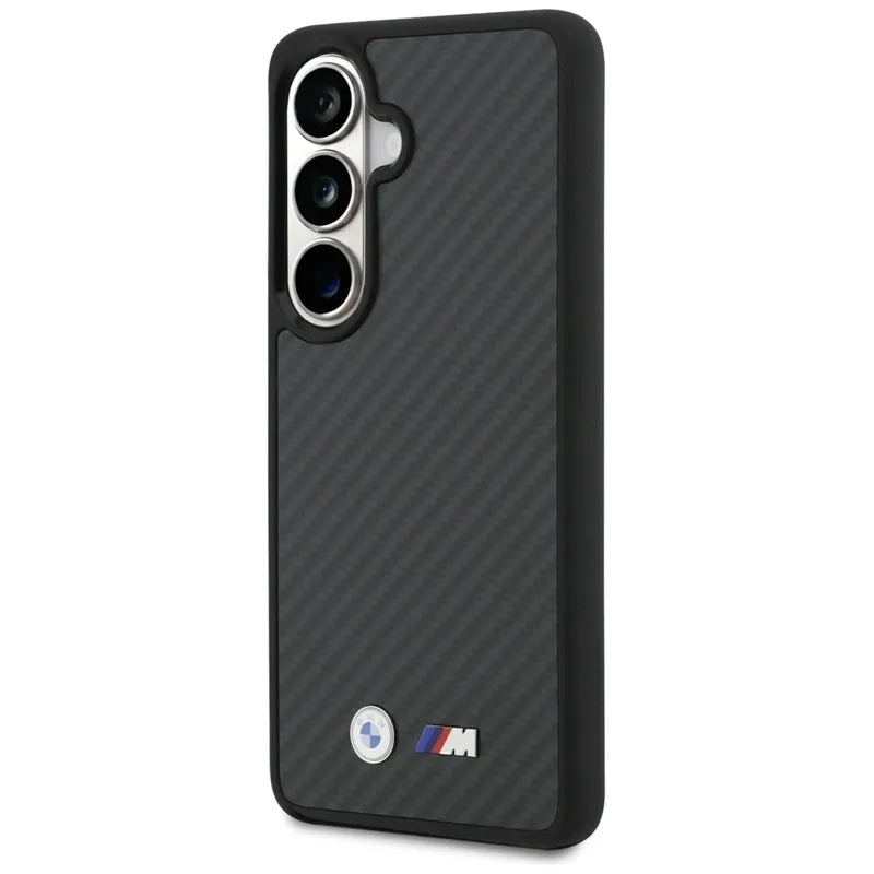 BMW M Kevlar Logo MagSafe – Samsung Galaxy S26 dėklas (juodas)