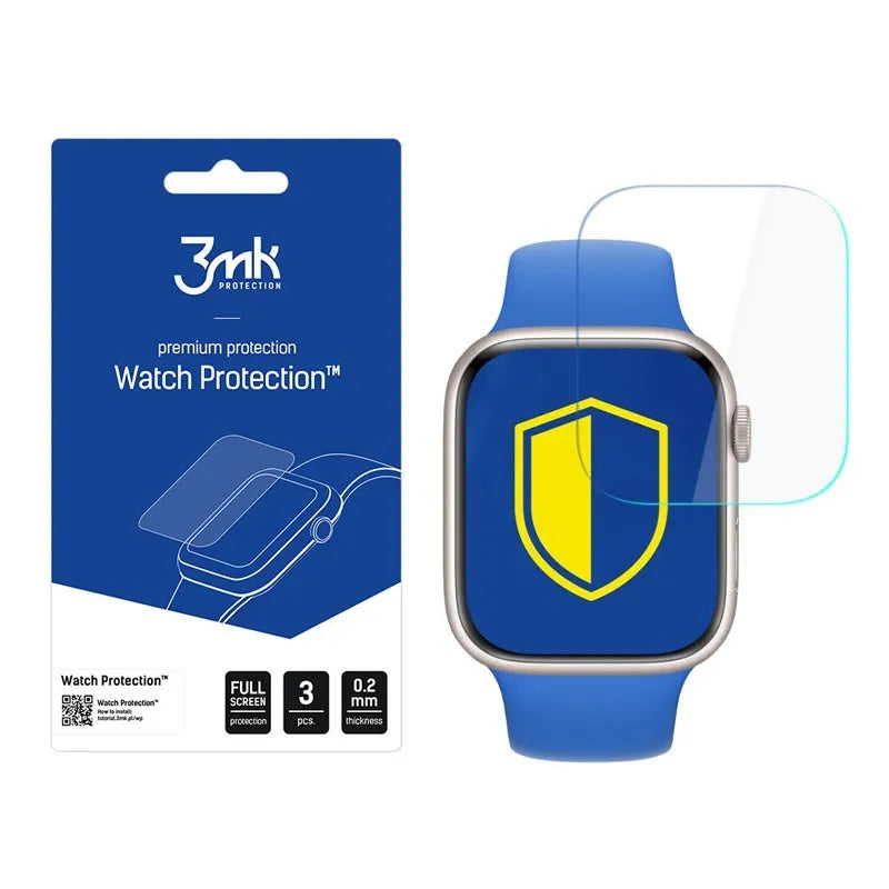 3mk Watch Protection ARC+ – apsauginė plėvelė Apple Watch 7 45mm (3 vnt.)