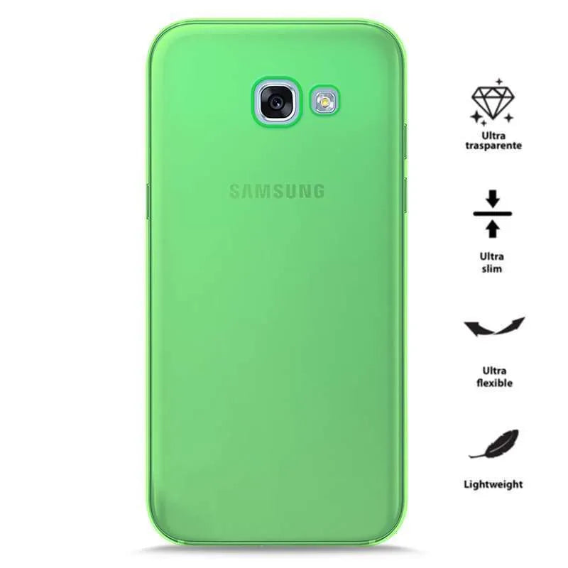 PURO 0.3 Nude – dėklas Samsung Galaxy A3 (2017) (Fluo žalia)