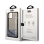 Karl Lagerfeld Liquid Glitter Translucent Elongated Logo dėklas – dėklas iPhone 14 Plus (juodas)