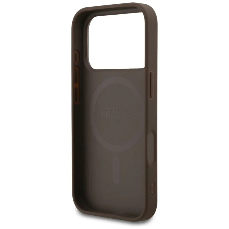 Guess 4G Small 4G ir Classic MagSafe - Dėklas iPhone 17 Pro (ruda)