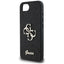 Guess Fixed Glitter Big 4G - Dėklas iPhone 16e (juodas)