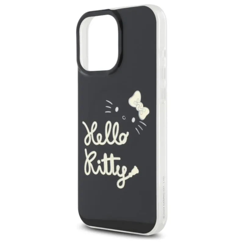 Hello Kitty IML Golden Diva MagSafe – dėklas iPhone 16 Pro Max (juodas)