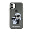 Karl Lagerfeld IML Glitter Karl & Choupette – iPhone 11 dėklas (juodas)