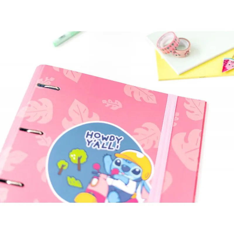 Disney Stitch – A4 segtuvas (4 žiedai, elastinė juostelė)