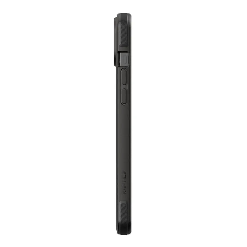 X-Doria Raptic Secure MagSafe – biologiškai skaidus dėklas, skirtas iPhone 14 Plus (išbandyta apsauga kritimo atveju iki 4m) (juodas)