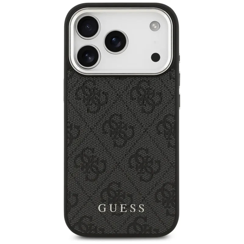 Guess 4G Classic Logo MagSafe – iPhone 17 Pro dėklas (juodas)