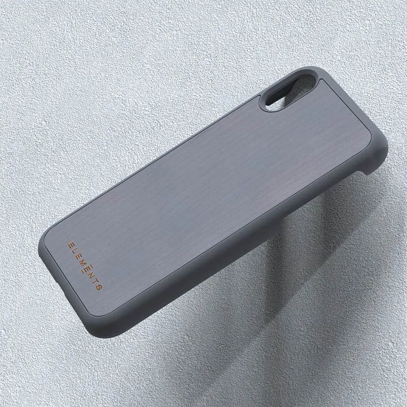 Nordic Elements Original Gefion – dėklas iPhone XR su tikros klevo medienos apdaila (Mid Grey)