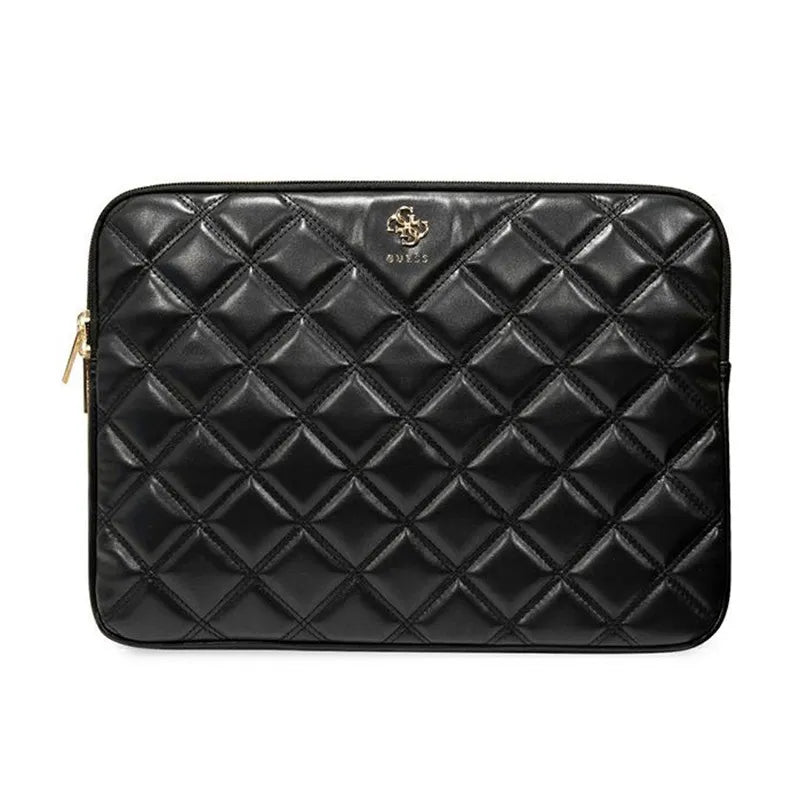 Guess Quilted 4G Sleeve - Nešiojamojo kompiuterio dėklas 13" / 14" (juodas)