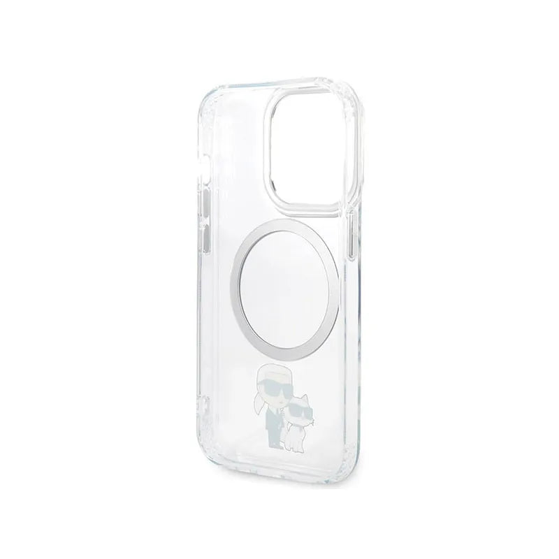 Karl Lagerfeld IML NFT Karl & Choupette MagSafe – Dėklas skirtas iPhone 13 Pro (Permatomas)