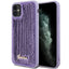 Guess Sequin Script Metal – dėklas iPhone 11 (violetinis)
