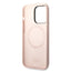 Karl Lagerfeld Liquid Silicone Karl & Choupette MagSafe dėklas, skirtas iPhone 14 Pro Max (rožinis)