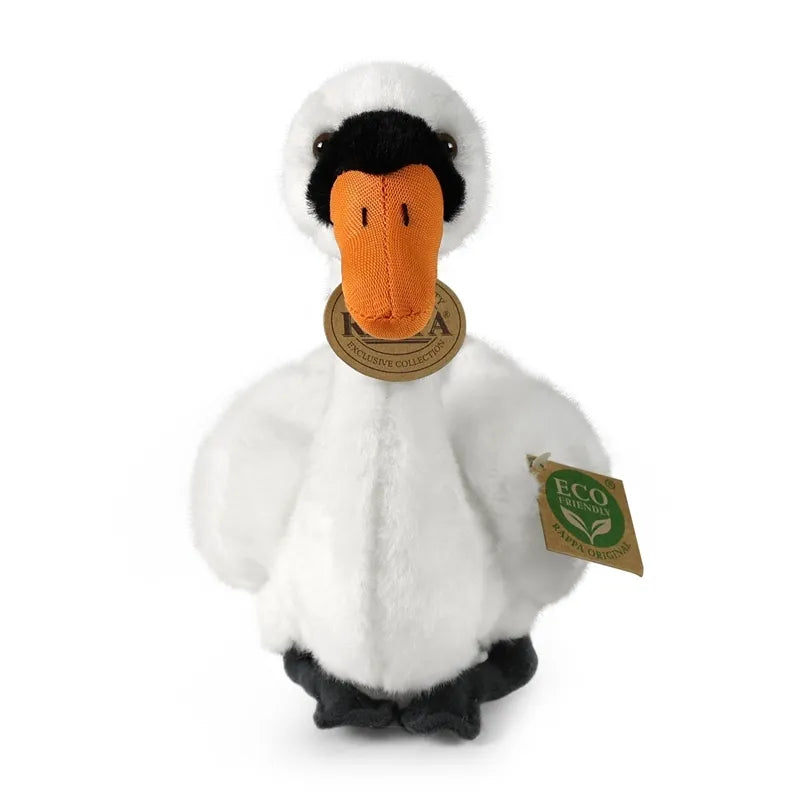Rappa – pliušinė tikroviška gulbė, 20 cm, Eco-Friendly