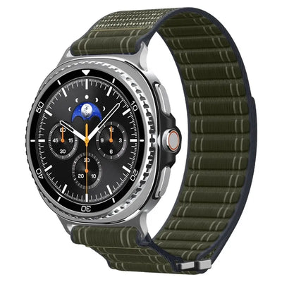 Spigen WBF0 apyrankė – dirželis Samsung Galaxy Watch 8 / 8 Classic 40 / 44 / 46 mm (žalia)