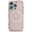 Guess IML Metal Mountain Logo MagSafe - dėklas iPhone 16 Pro Max (rožinis)