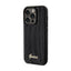 Guess Sequin Script Metal dėklas, skirtas iPhone 13 Pro Max (juodas)