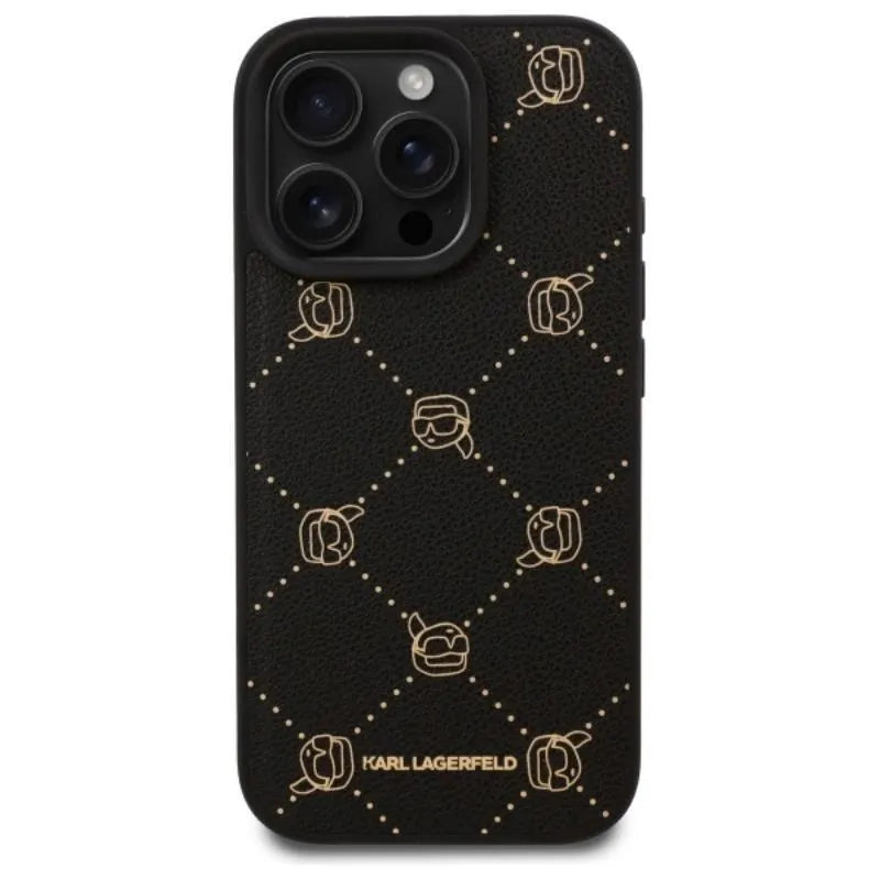 Karl Lagerfeld MagSafe Karl Head – dėklas iPhone 16 Pro Max (juodas)