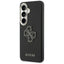 Guess Grained Big 4G Metal Logo – Samsung Galaxy S26 dėklas (juodas)