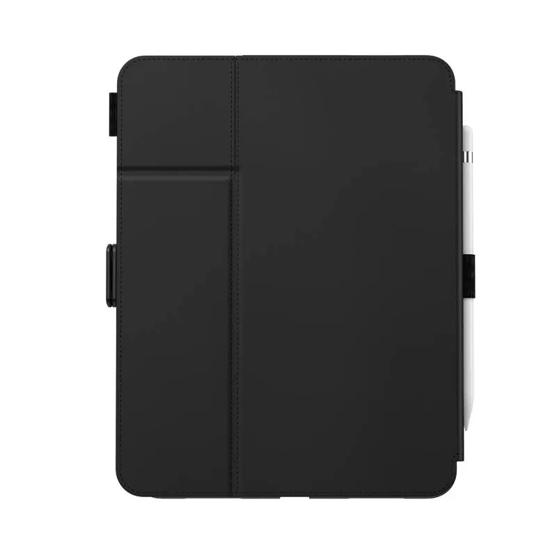 Speck Balance Folio – iPad 11" (2025) / 10.9" (2022) dėklas su MICROBAN danga, magnetu ir stovu (juodas)