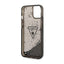 Guess Liquid Glitter Triangle Logo dėklas - Dėklas iPhone 14 Plus (Juodas)