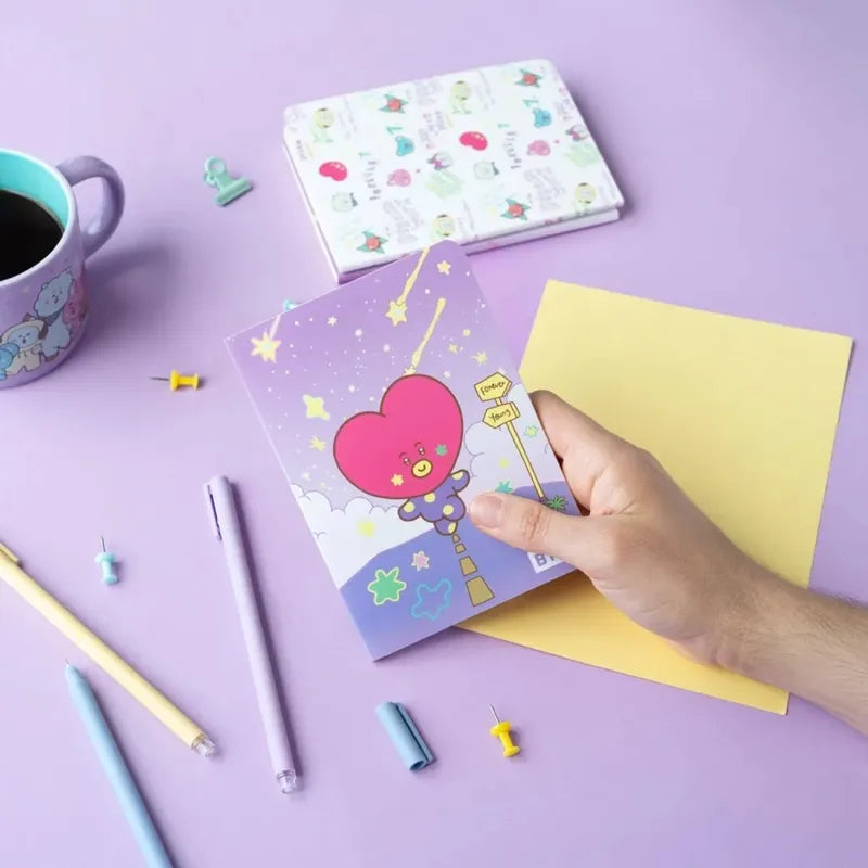 BT21 – A6 sąsiuvinių rinkinys TATA (3 vienetai)