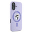 Karl Lagerfeld Silicone Karl & Choupette Ring MagSafe – Dėklas iPhone 16 Plus (violetinis)