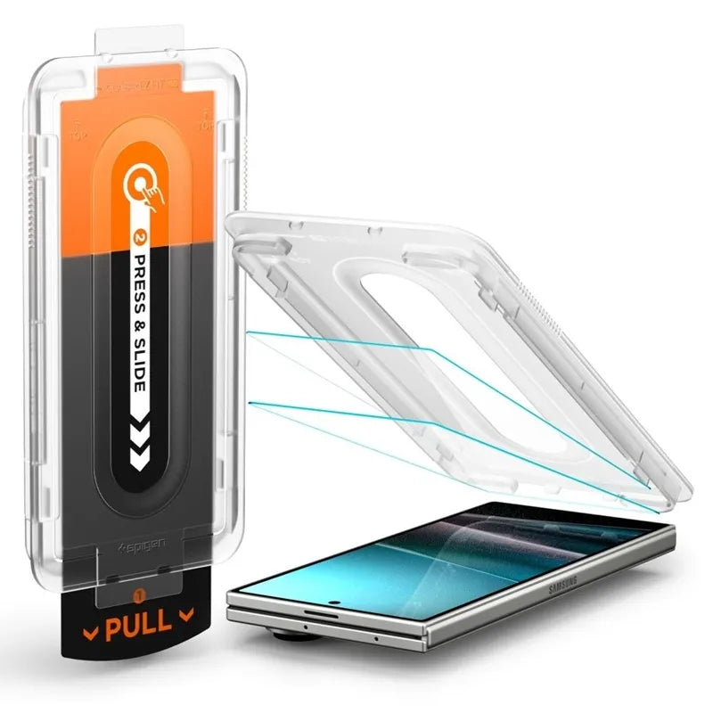 Spigen GLAS.TR EZ Fit Pro HD 2-Pack – grūdintas stiklas Samsung Galaxy Z Fold 7 (2 vnt.)