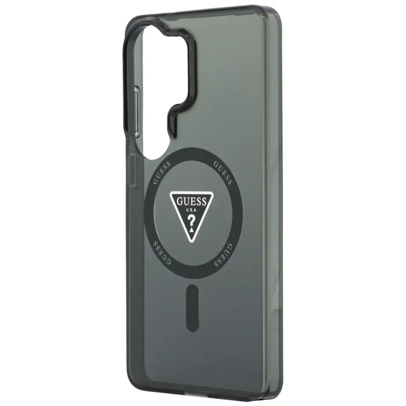 Guess IML Gradient Triangle MagSafe – Samsung Galaxy S26 Ultra dėklas (juodas)