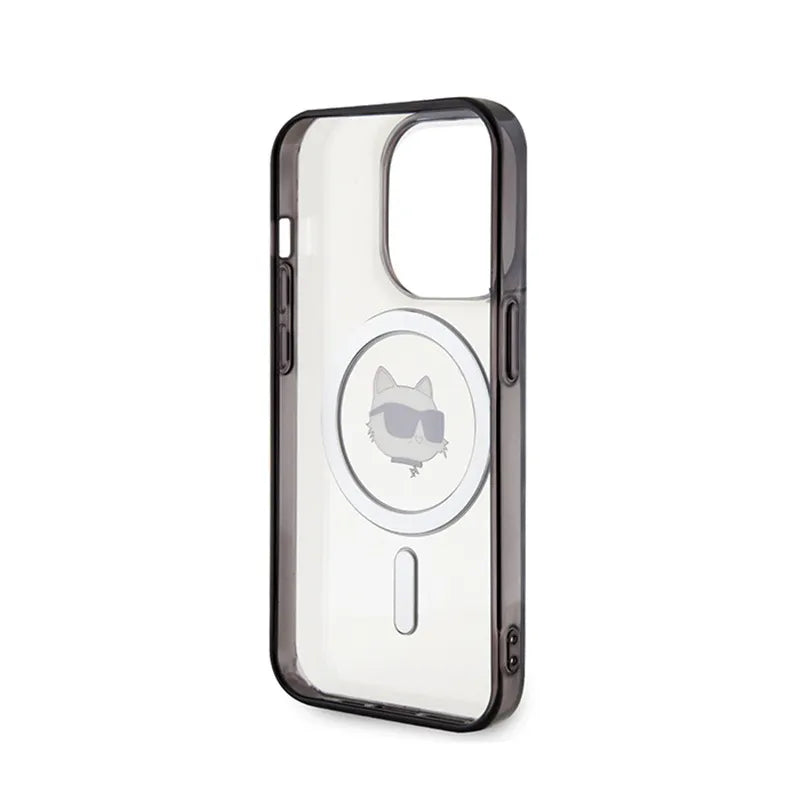 Karl Lagerfeld IML Choupette Head MagSafe – dėklas iPhone 15 Pro Max (skaidrus)