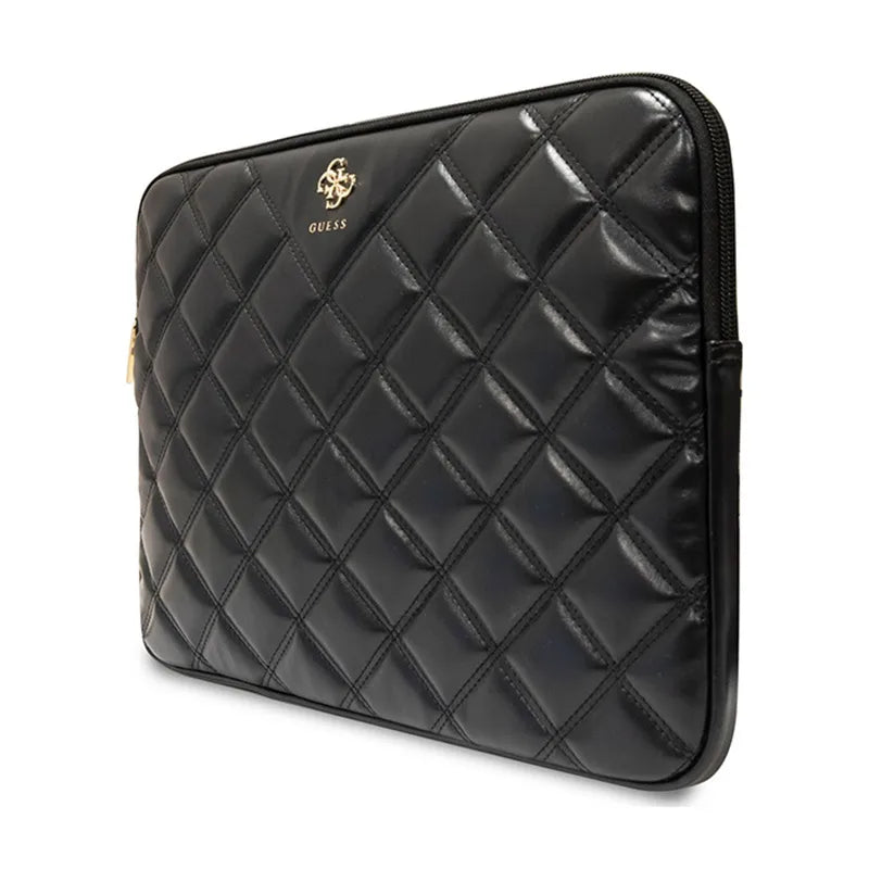 Guess Quilted 4G Sleeve - Nešiojamojo kompiuterio dėklas 13" / 14" (juodas)