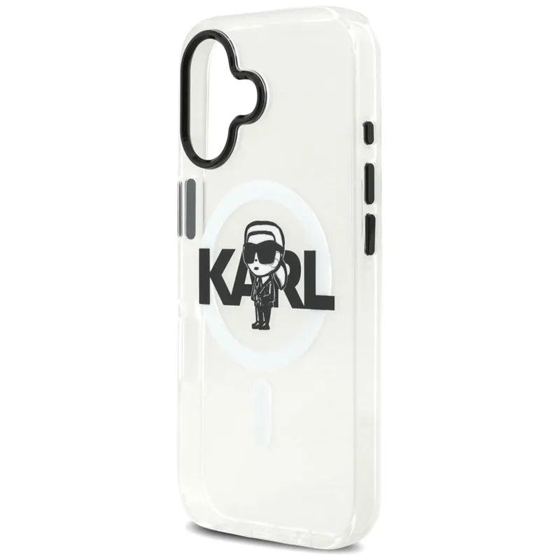 Karl Lagerfeld IML Karl Sketch Logo MagSafe - Dėklas iPhone 17 (Skaidrus)