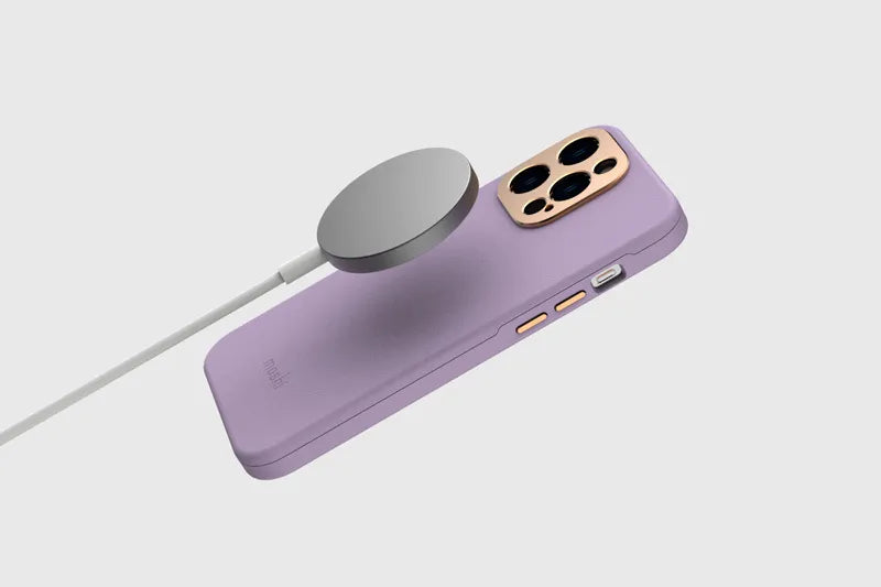 Moshi Napa MagSafe – odinis dėklas iPhone 14 Plus (Midnight Black)