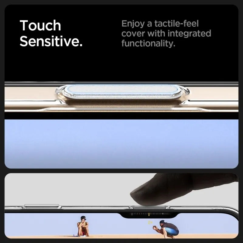 Spigen Thin Fit T Mag MagSafe – Dėklas iPhone 16 Pro Max (Skaidrus / Baltas)