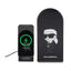 Karl Lagerfeld Ikonik MagSafe – sulankstomas 2 viename indukcinis įkroviklis su MagSafe, skirtas iPhone ir AirPods 15 W (juodas)