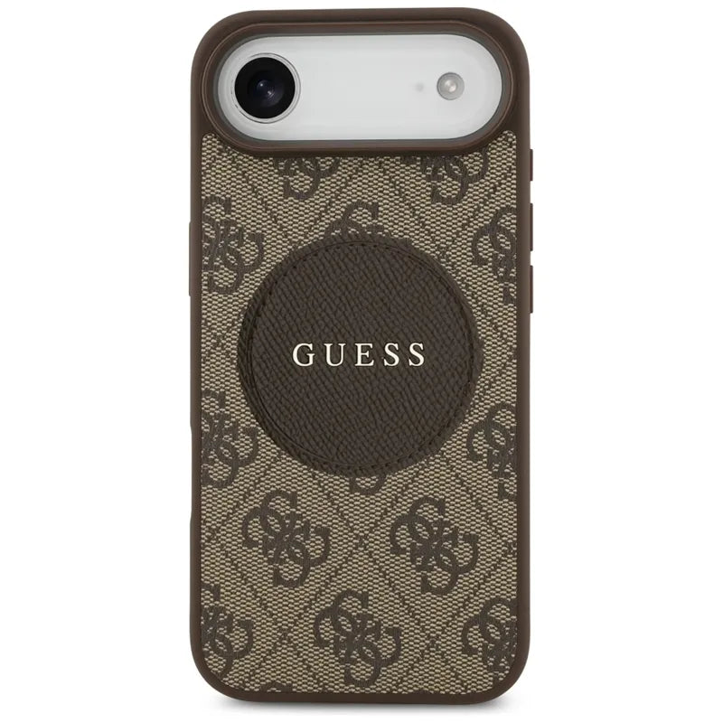 Guess 4G Circle Classic Logo MagSafe – Dėklas iPhone Air (Rudas)
