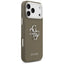 Guess Grained Big 4G Classic Logo – dėklas, skirtas iPhone 17 Pro Max (rudas)