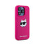 Karl Lagerfeld Silicone Choupette Head MagSafe – iPhone 15 Pro Max dėklas (rožinis)