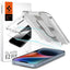 Spigen GLAS.TR EZ FIT 2-Pack - Grūdintas stiklas, skirtas iPhone 17e / 16e / 14 / 13 Pro / 13, 2 vnt.