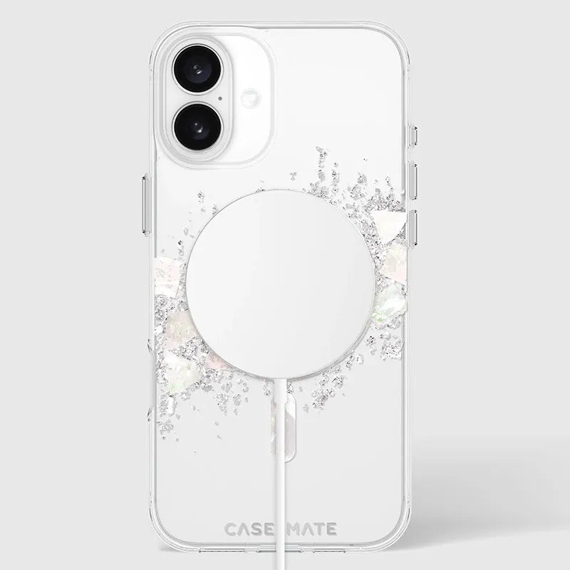 Case-Mate Karat MagSafe – dėklas „iPhone 16 Plus“ su perlamutro intarpais (A Touch of Pearl)