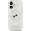 Karl Lagerfeld IML Glitter Karl & Choupette Heads Logo MagSafe dėklas iPhone 17 (pilkas)