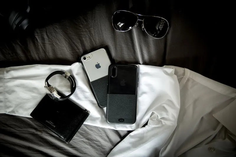 X-Doria Dash – dėklas iPhone X (juoda oda)