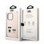Karl Lagerfeld Liquid Silicone Karl & Choupette MagSafe dėklas, skirtas iPhone 14 Pro Max (rožinis)