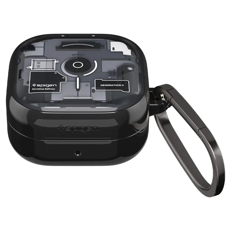 Spigen Ultra Hybrid – dėklas Samsung Galaxy Buds 4 / 4 Pro (Zero One Black)