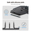 Spigen LD208S4 vertikalus nešiojamojo kompiuterio stovas – aliumininis organizatorius/stovas 4 įrenginiams (Space Gray)