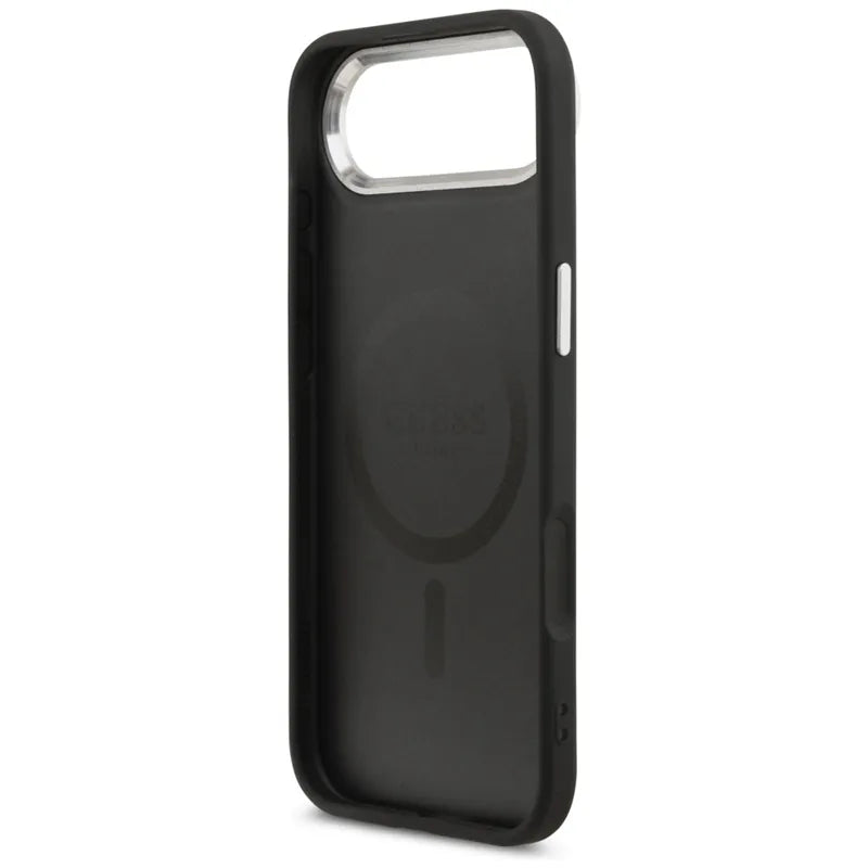 Guess Triangle Logo MagSafe - Dėklas iPhone Air (juodas)