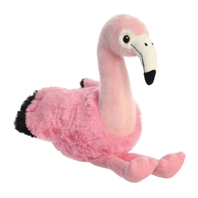 Eco Nation – Pliušinis žaislas / Jaukus sėdintis flamingas 27 cm ekologiškas