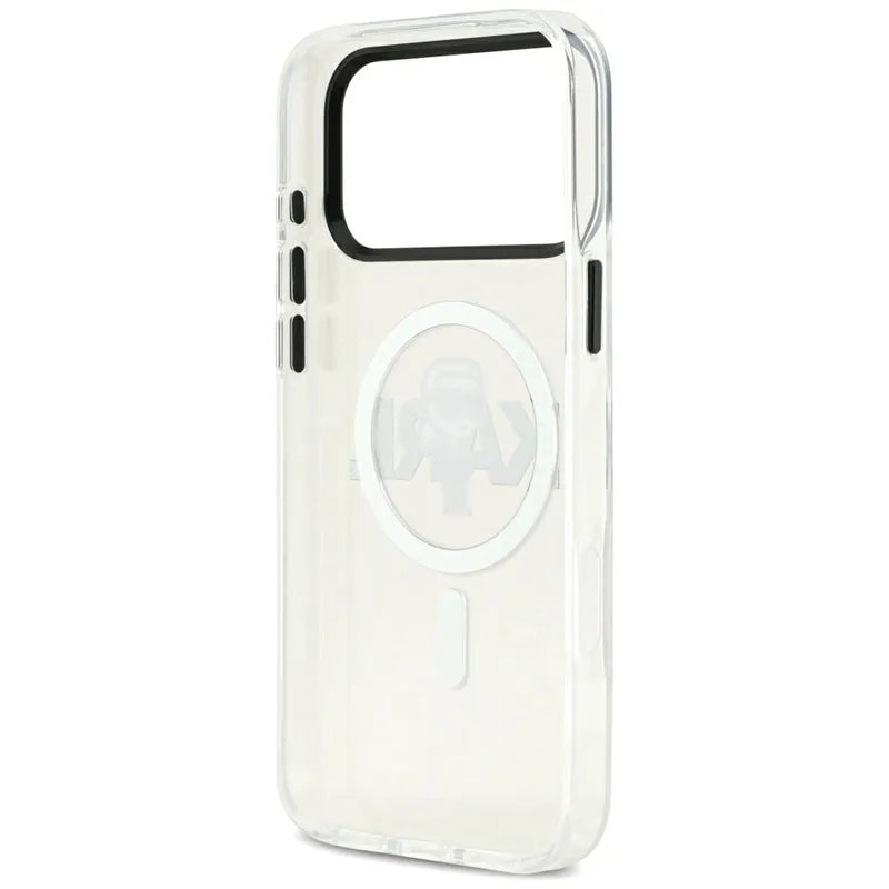 Karl Lagerfeld IML Karl Sketch Logo MagSafe – dėklas iPhone 17 Pro Max (skaidrus)
