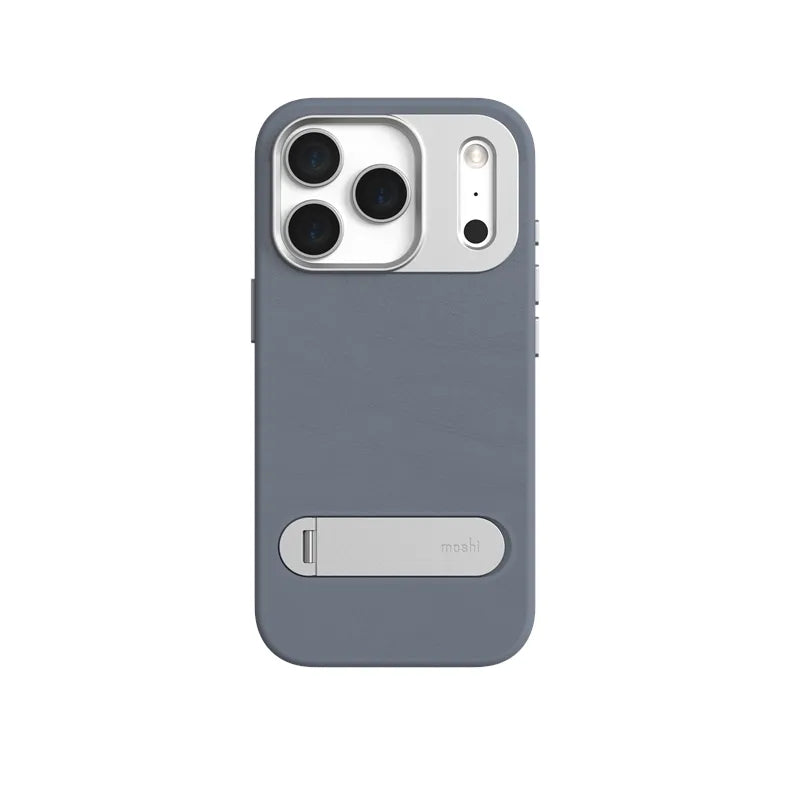 Moshi Kameleon MagSafe – dėklas iPhone 17 Pro su stovo funkcija (Dusk Blue)